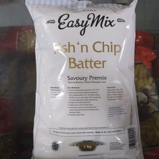 sriboga easymix fish and chip batter 1kg fish n chip premix