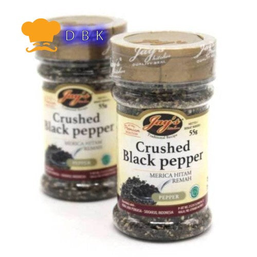 Jay's Crushed Blackpepper Merica Hitam Remah 60gr