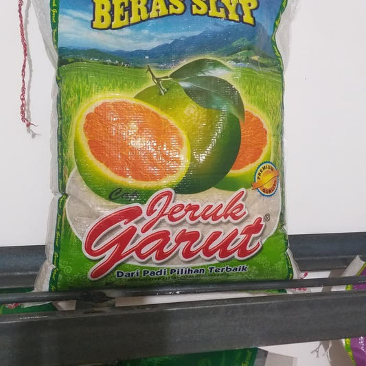 beras JERUK 5kg pulen sedang original segel asal garut