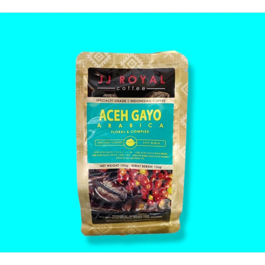JJ Royal Coffee Aceh Gayo Arabica Ground (Kopi Bubuk) Bag 100g