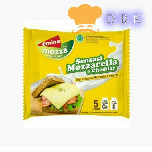 Emina cheese slice mozzarella cheddar keju lapis mozarela