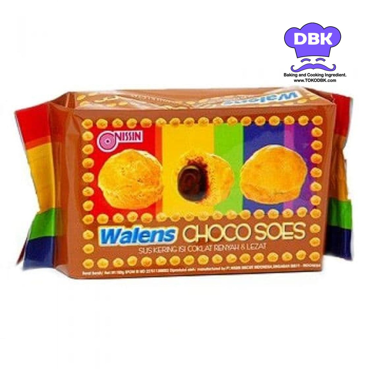 Nissin Wallen Soes choco 100 gr kue sus Soes Kering Walens snack coklat keju vanilla blueberry